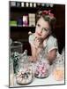 Pretty Little Miss Lollipop-Yvette Leur-Mounted Photographic Print