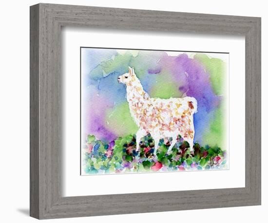 Pretty Llama-sylvia pimental-Framed Art Print