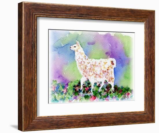 Pretty Llama-sylvia pimental-Framed Art Print