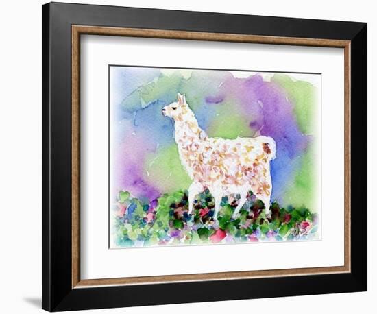 Pretty Llama-sylvia pimental-Framed Art Print