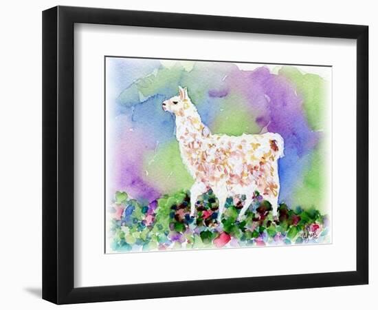 Pretty Llama-sylvia pimental-Framed Art Print