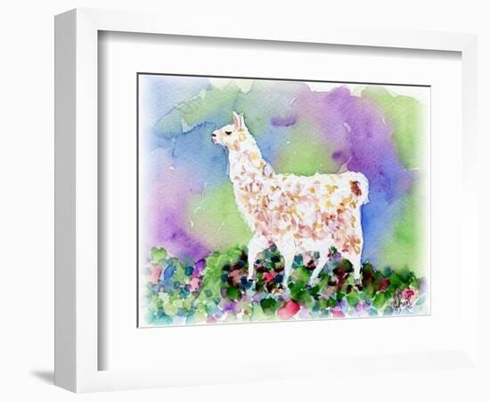 Pretty Llama-sylvia pimental-Framed Art Print