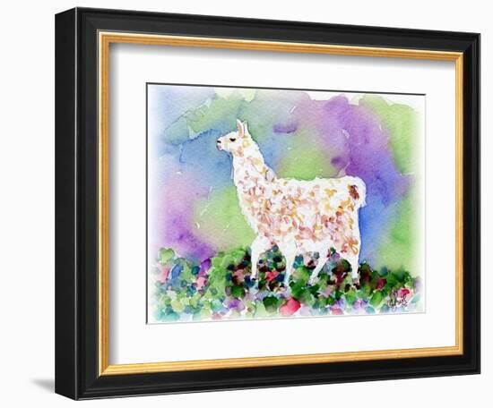 Pretty Llama-sylvia pimental-Framed Art Print