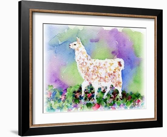 Pretty Llama-sylvia pimental-Framed Art Print