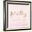 Pretty on the Inside Pink-Miyo Amori-Framed Art Print