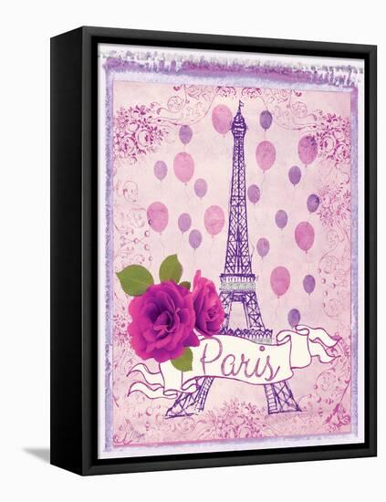 Pretty Paris Polaroid 1-Miyo Amori-Framed Stretched Canvas