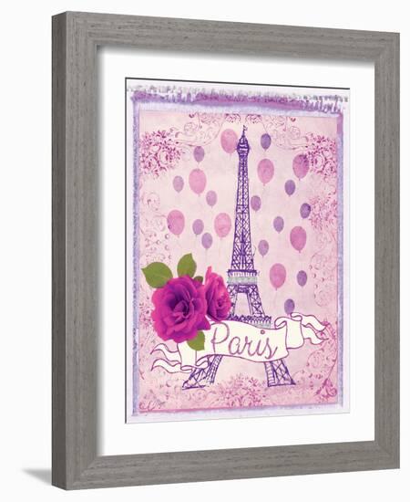 Pretty Paris Polaroid 1-Miyo Amori-Framed Art Print