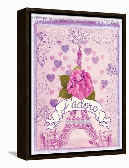 Pretty Paris Polaroid 2-Miyo Amori-Framed Stretched Canvas