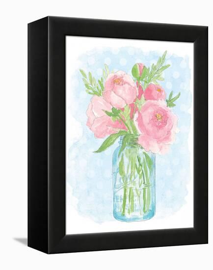 Pretty Peonies-Sara Zieve Miller-Framed Stretched Canvas