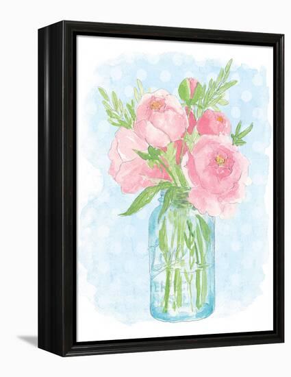 Pretty Peonies-Sara Zieve Miller-Framed Stretched Canvas