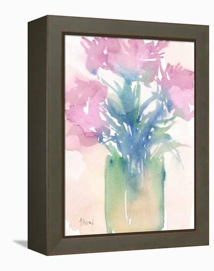 Pretty Pink Flowers II-Samuel Dixon-Framed Stretched Canvas