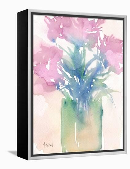 Pretty Pink Flowers II-Samuel Dixon-Framed Stretched Canvas