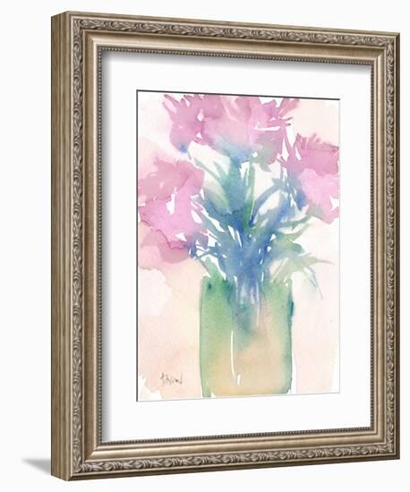 Pretty Pink Flowers II-Samuel Dixon-Framed Art Print