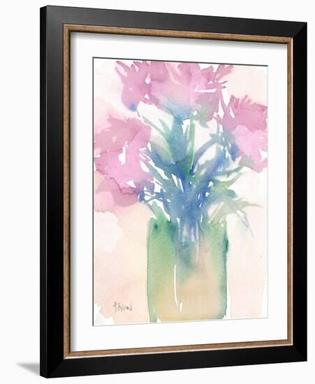 Pretty Pink Flowers II-Samuel Dixon-Framed Art Print