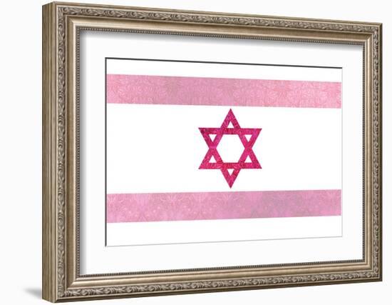 Pretty Pink Shield of David-null-Framed Art Print