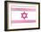 Pretty Pink Shield of David-null-Framed Art Print