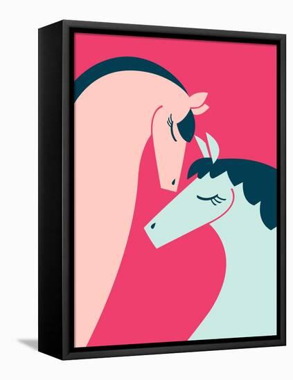 Pretty Ponies-null-Framed Premier Image Canvas