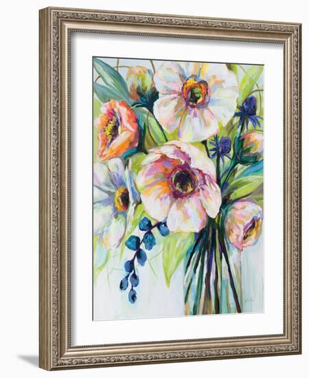 Pretty Poppies-Jeanette Vertentes-Framed Art Print