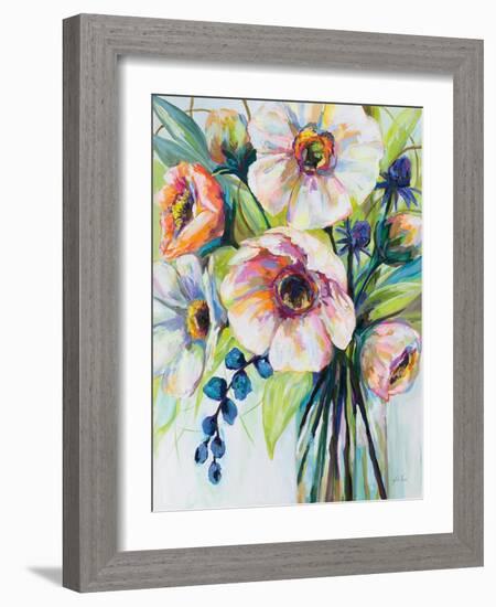 Pretty Poppies-Jeanette Vertentes-Framed Art Print