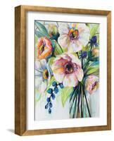 Pretty Poppies-Jeanette Vertentes-Framed Art Print