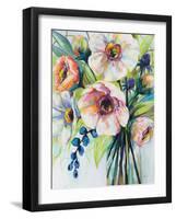 Pretty Poppies-Jeanette Vertentes-Framed Art Print