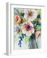 Pretty Poppies-Jeanette Vertentes-Framed Art Print