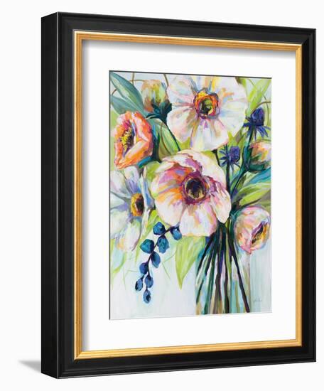 Pretty Poppies-Jeanette Vertentes-Framed Art Print