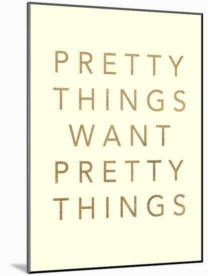 Pretty Words 1-Lola Bryant-Mounted Art Print