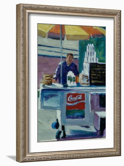 Pretzel Vendor-Patti Mollica-Framed Giclee Print