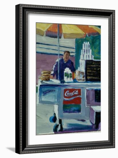 Pretzel Vendor-Patti Mollica-Framed Giclee Print