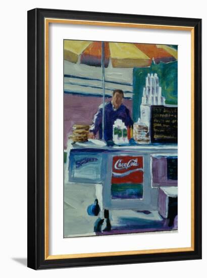 Pretzel Vendor-Patti Mollica-Framed Giclee Print