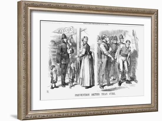 Prevention Better Than Cure, 1869-John Tenniel-Framed Giclee Print