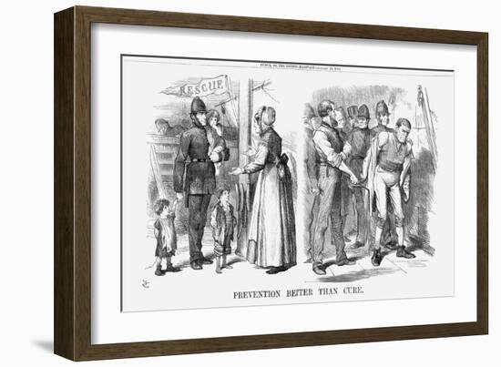 Prevention Better Than Cure, 1869-John Tenniel-Framed Giclee Print