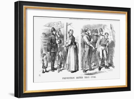 Prevention Better Than Cure, 1869-John Tenniel-Framed Giclee Print