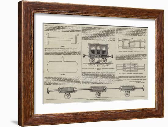 Prevention of Railway Collisions, New Atmospheric Spring-null-Framed Giclee Print