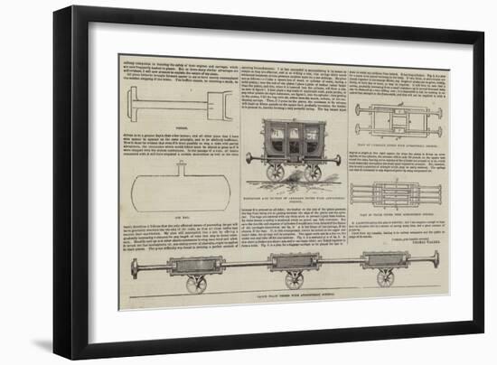 Prevention of Railway Collisions, New Atmospheric Spring-null-Framed Giclee Print