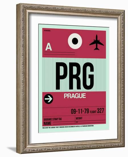 PRG Prague Luggage Tag 2-NaxArt-Framed Art Print