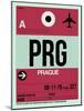 PRG Prague Luggage Tag 2-NaxArt-Mounted Art Print