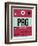 PRG Prague Luggage Tag 2-NaxArt-Framed Art Print