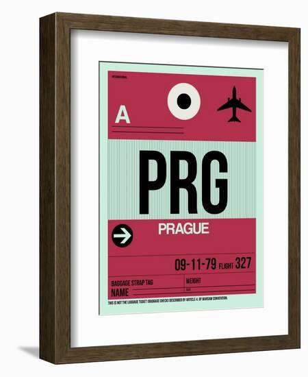 PRG Prague Luggage Tag 2-NaxArt-Framed Art Print