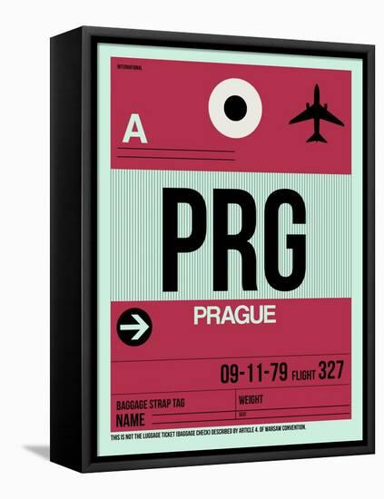 PRG Prague Luggage Tag 2-NaxArt-Framed Stretched Canvas