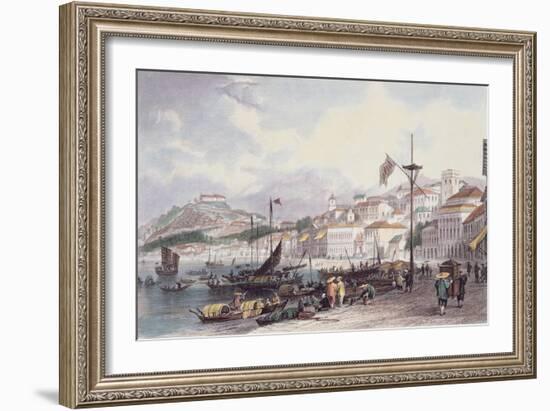Pria Grande, Macao, C.1850-Thomas Allom-Framed Giclee Print