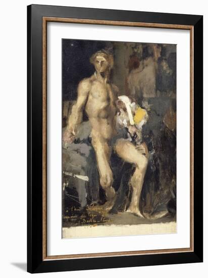 Priam aux pieds d'Achille (esquisse)-Jules Bastien-Lepage-Framed Giclee Print