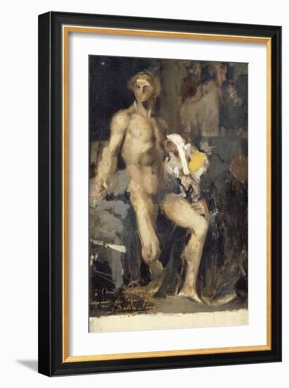 Priam aux pieds d'Achille (esquisse)-Jules Bastien-Lepage-Framed Giclee Print