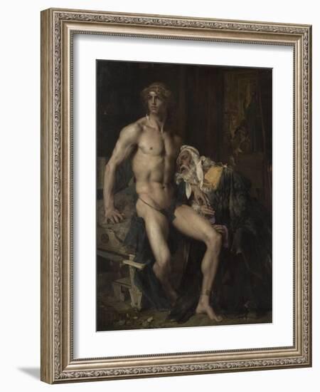 Priam aux pieds d'Achille-Jules Bastien-Lepage-Framed Giclee Print