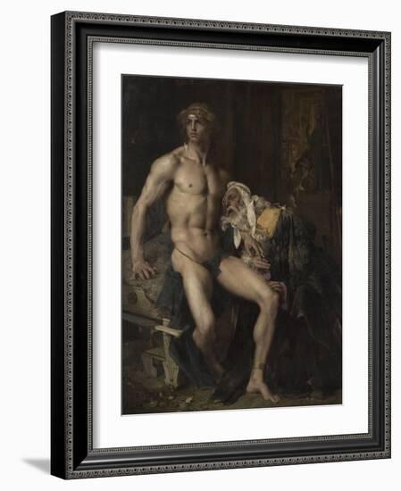 Priam aux pieds d'Achille-Jules Bastien-Lepage-Framed Giclee Print