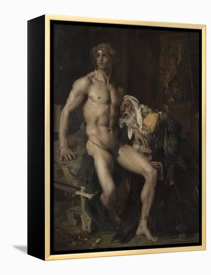 Priam aux pieds d'Achille-Jules Bastien-Lepage-Framed Premier Image Canvas