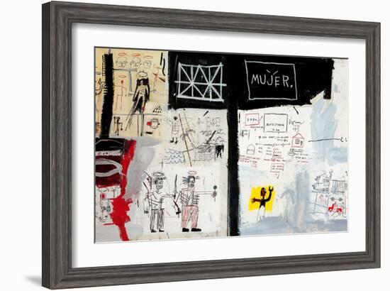 Price of Gasoline in the Third World, 1982-Jean-Michel Basquiat-Framed Giclee Print