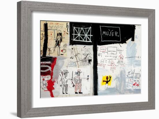 Price of Gasoline in the Third World, 1982-Jean-Michel Basquiat-Framed Giclee Print