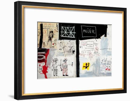 Price of Gasoline in the Third World, 1982-Jean-Michel Basquiat-Framed Giclee Print